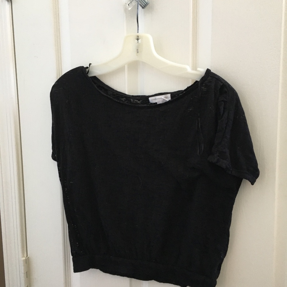 FINAL MARKDOWN Ambiance apparel burn out crop top medium